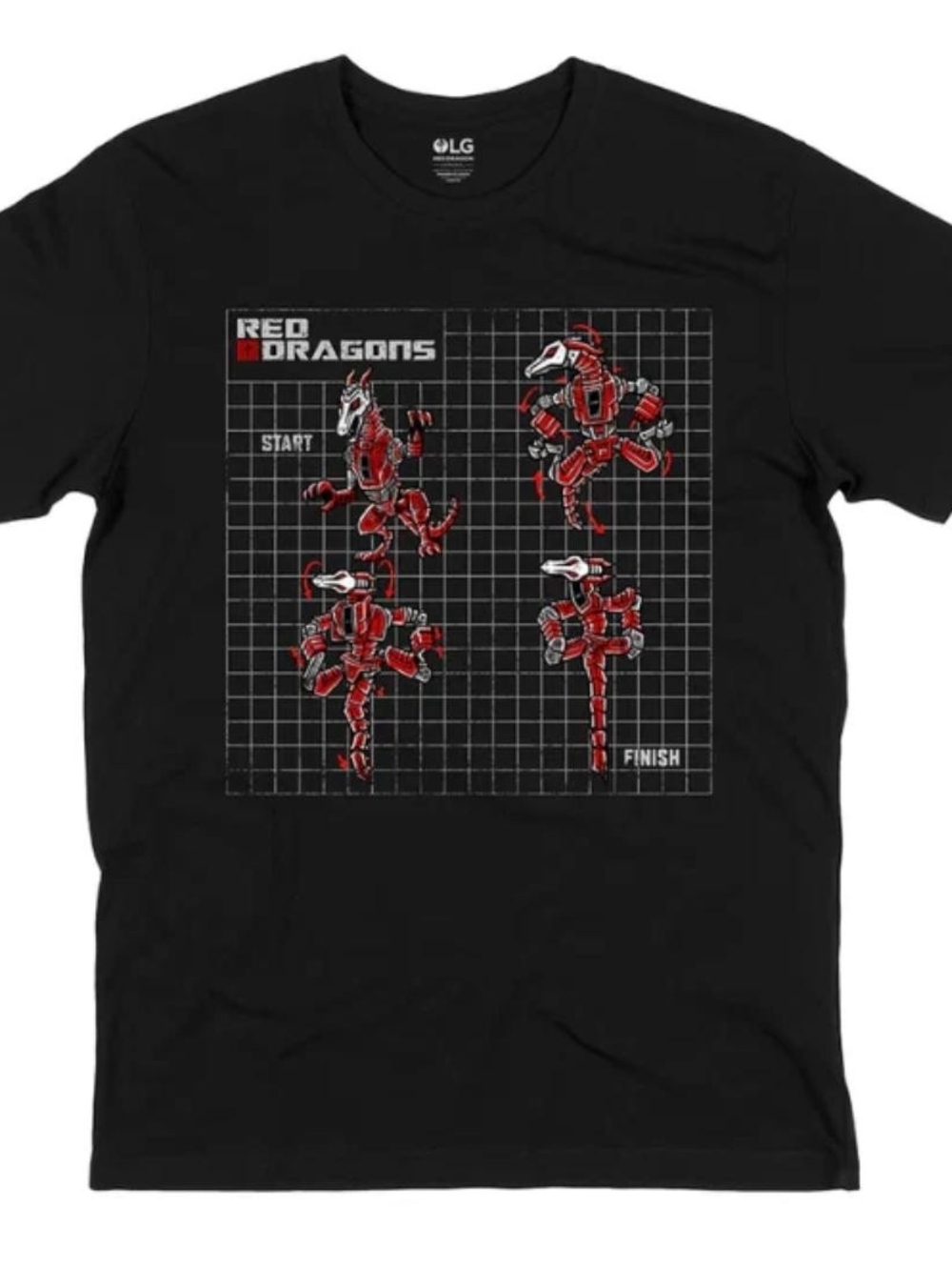 'Red Dragons' S/S Transform Graphic Crewneck Tee